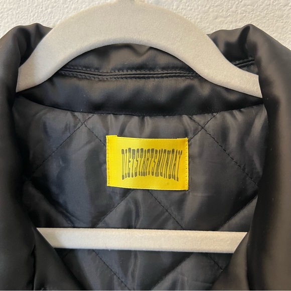 Diet Starts Monday Men’s Bomber Jacket, Black, Size L. 0090. - Picture 3 of 7